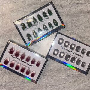 NWT Nail Reformation Press-On Nail Kits (X3)
